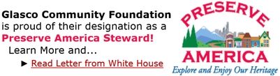 Preserve America - Read a Letter from the White House to the Glasco Community Foundation